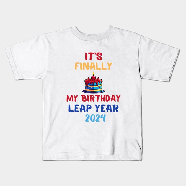 Leap Day Kids T-Shirt by BukovskyART